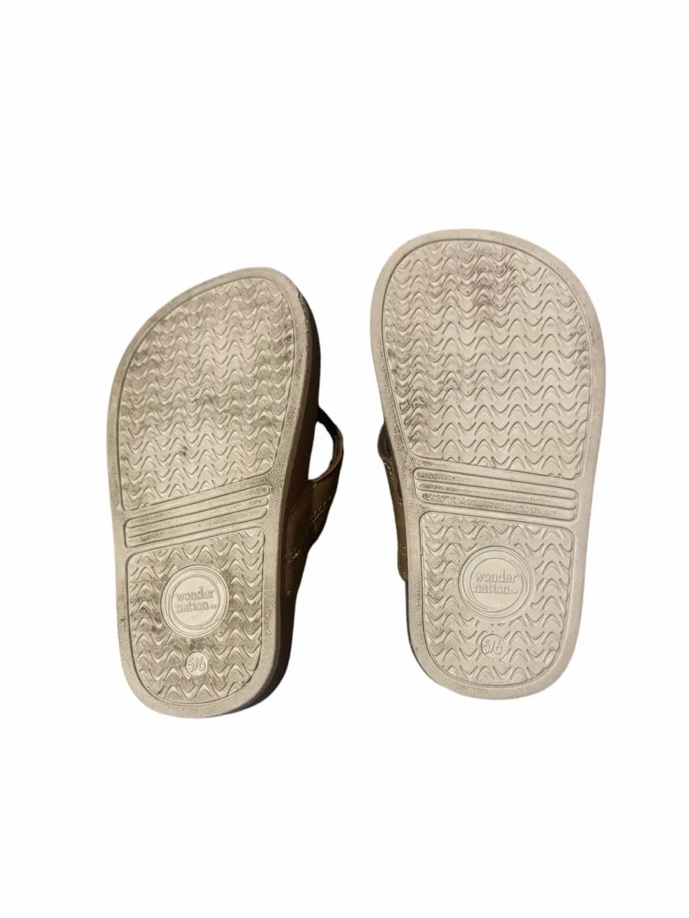 Kids wonder nation Brown Flip Flop Sandals 5/6